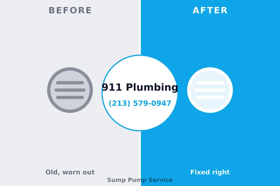 Before and after: plumbing repair Chevy Chase Heights, PA